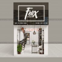 Thiết kế shop quần áo Felix – Trung Phụng